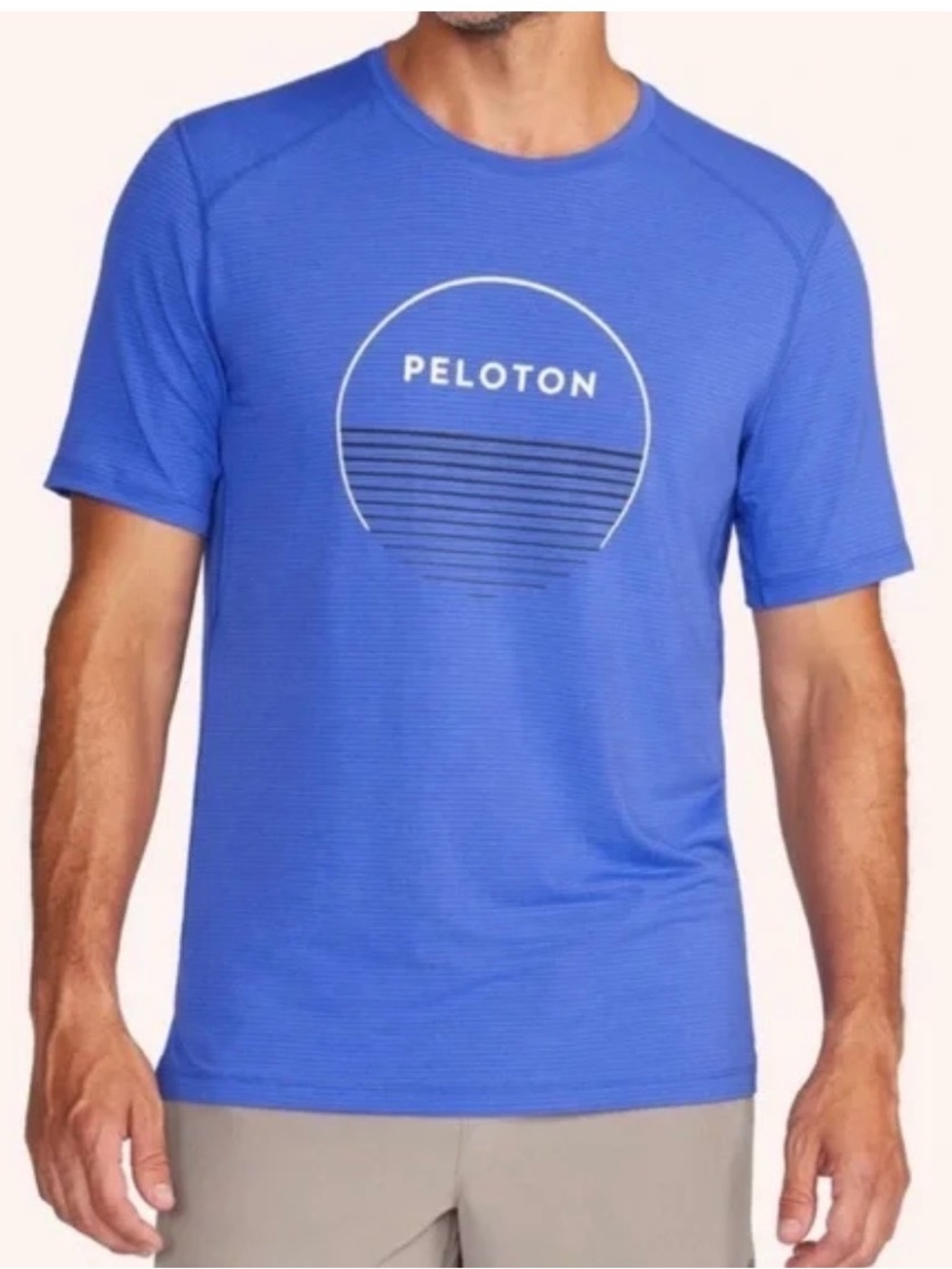 Peloton Royal Blue Graphic Performance Tee